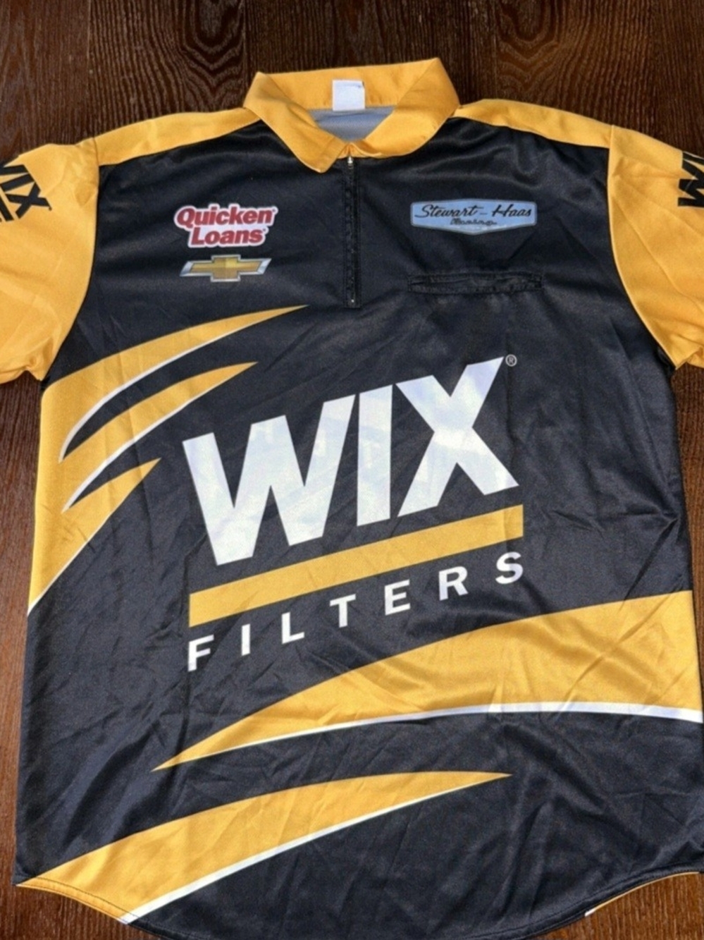 Stewart Haas Racing Team WIX Filter Chevy Pit Crew Shirt NASCAR Newman XL NEW
